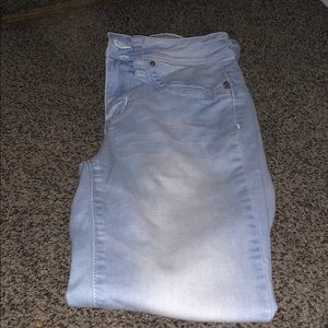 Light wash jeans